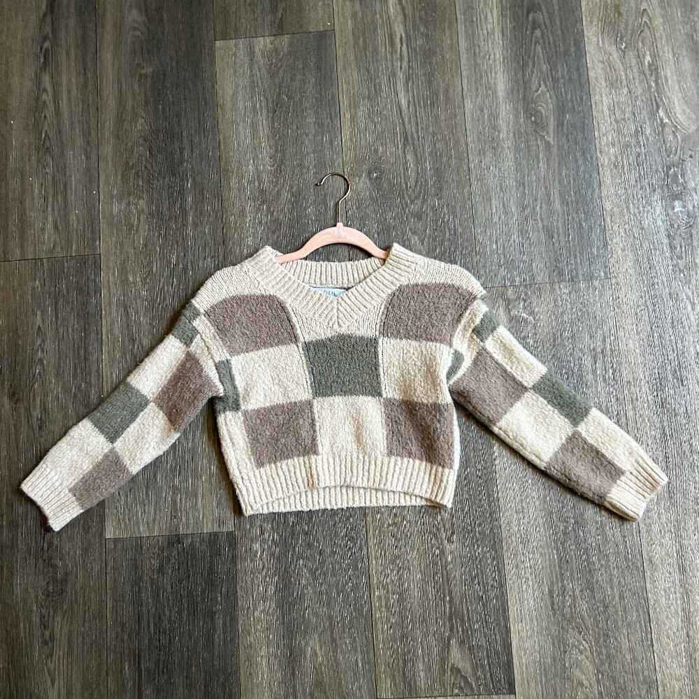 Cropped Zara Knit Pullover